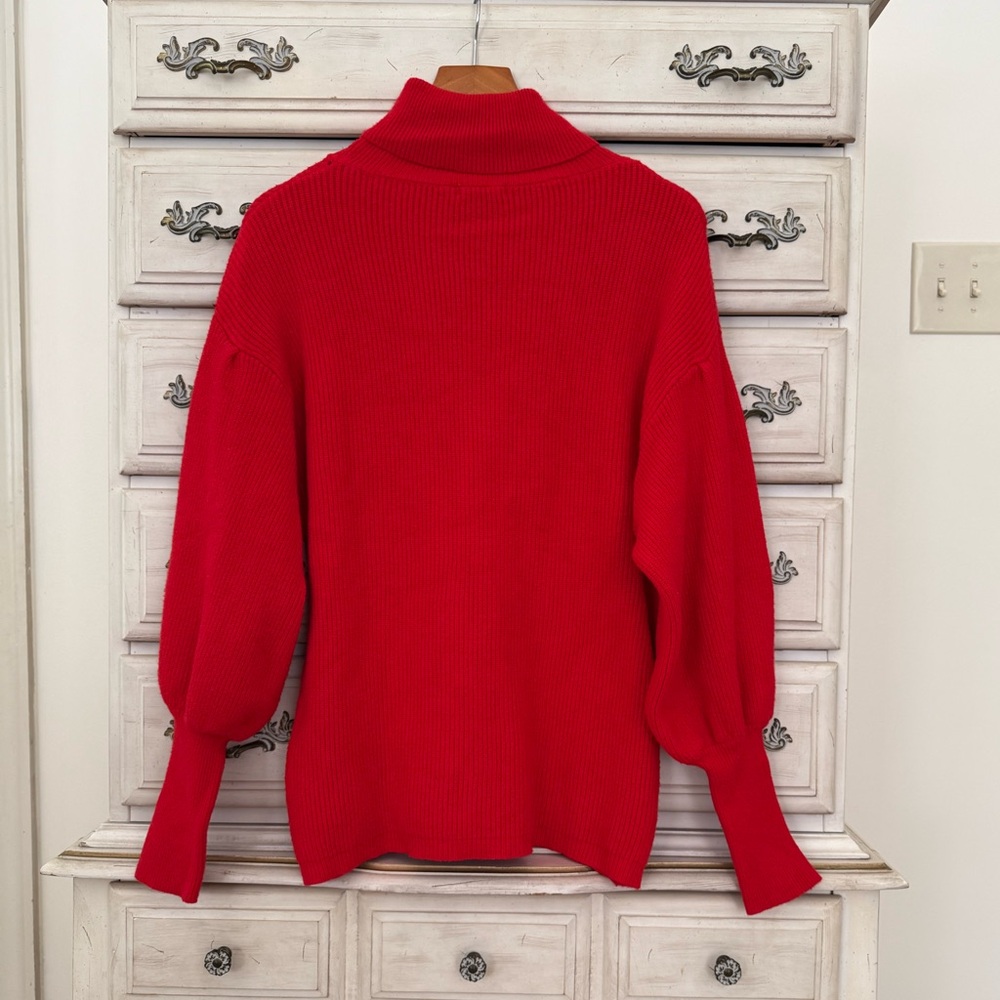 Vici Red Turtleneck Sweater - Picture 3 of 6